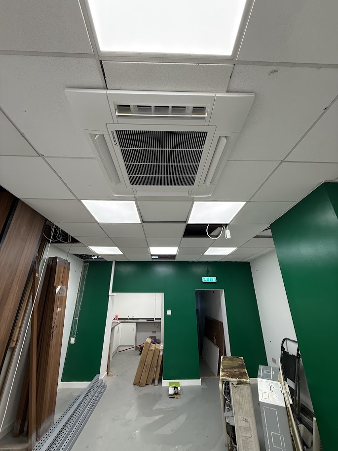 Mitsubishi Heavy Industries air conditioning system installed in a Nhs Pharmacy