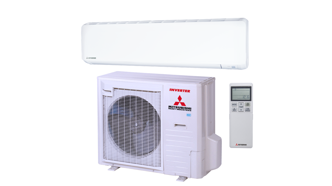 Wall-mounted Mitsubishi Heavy Industries air conditioning unit